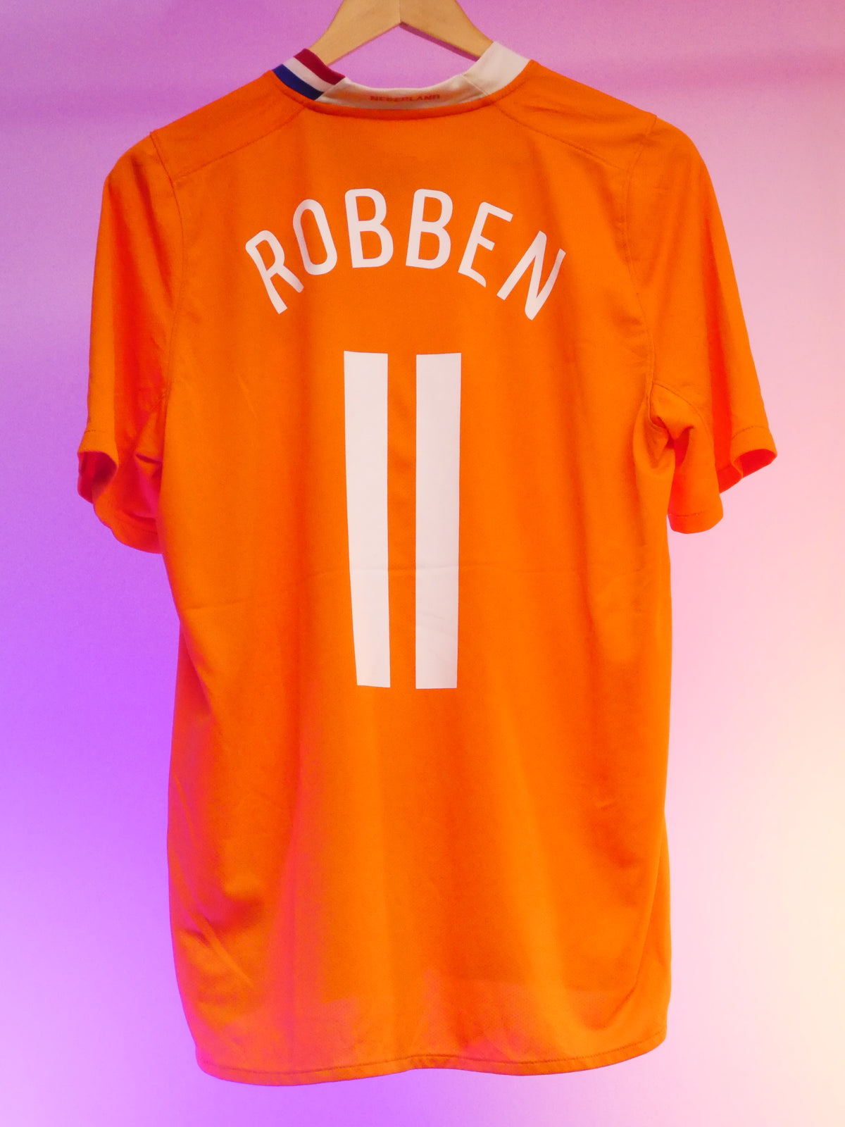 Netherlands 2008 Home Shirt (#11 Robben) (M)