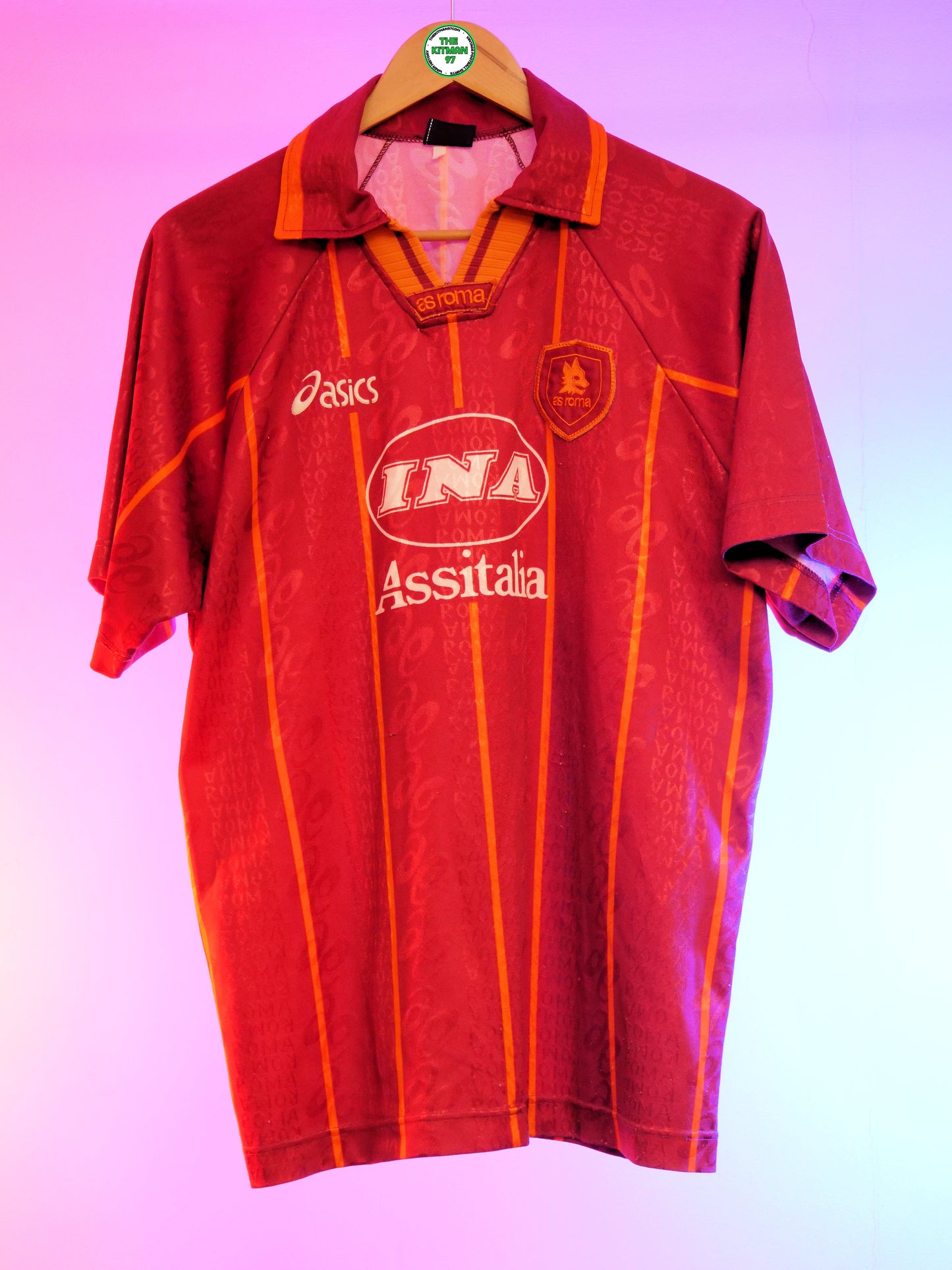 AS Roma 1995/1996 Home Shirt 1995/1996 (M/L)