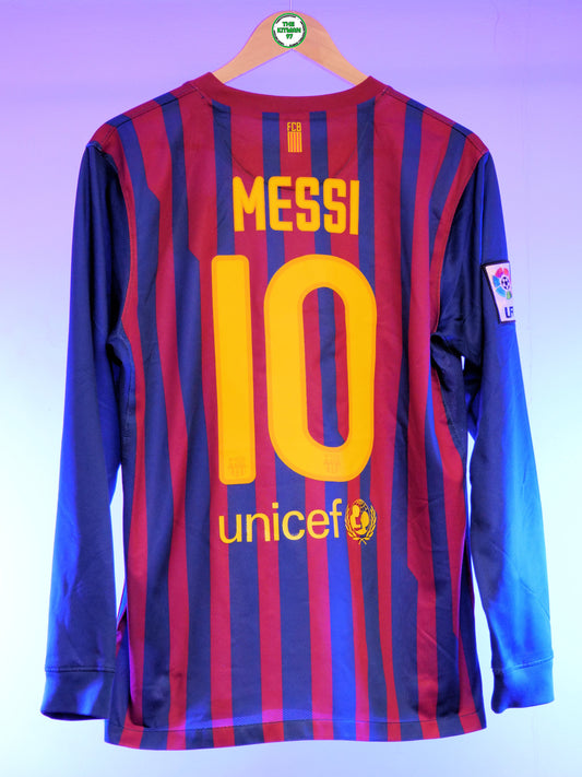 FC Barcelona 2010/2011 Home Shirt Longsleeve (#10 Messi) (M)