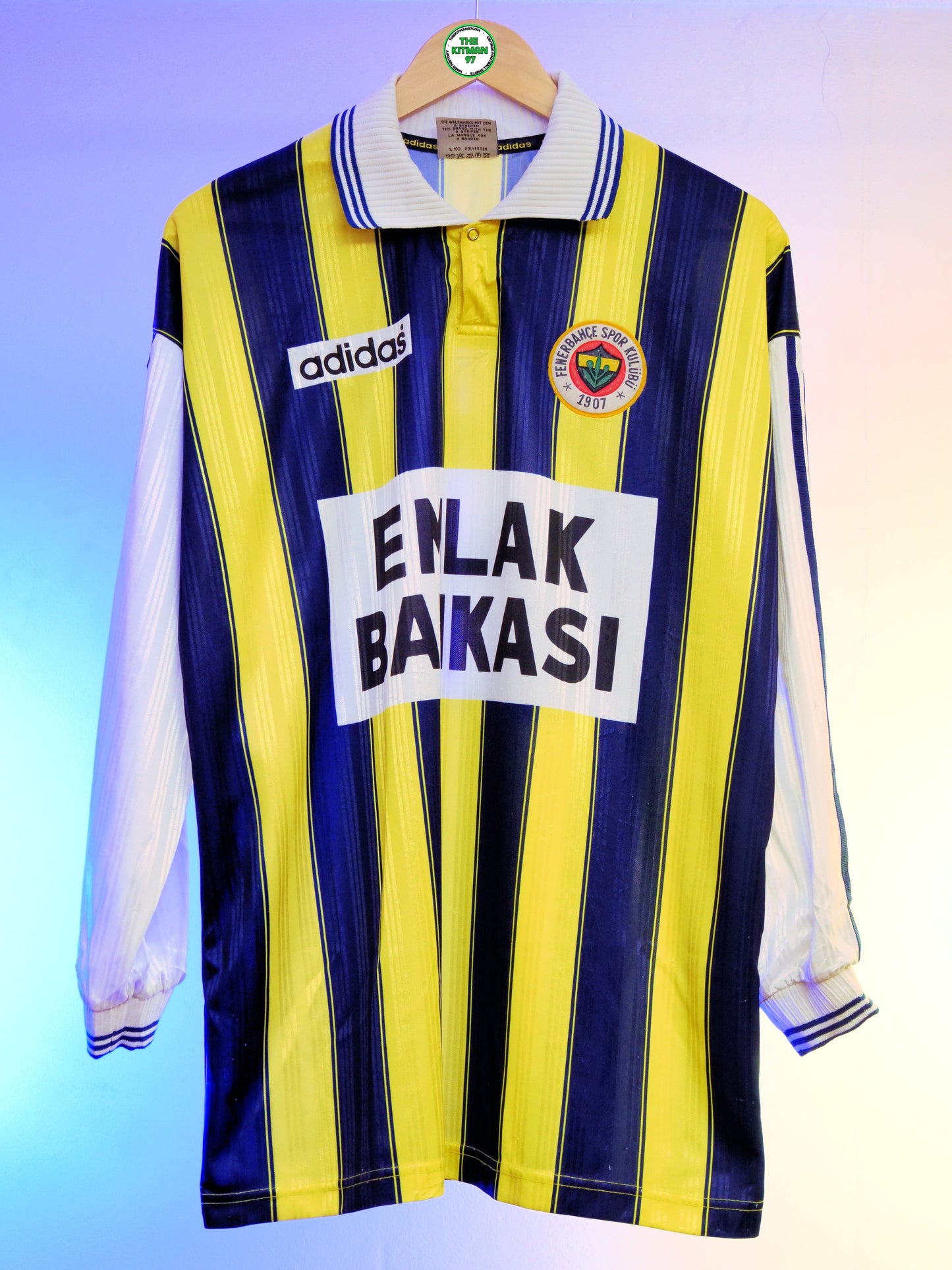 Fenerbahçe 1997/1998 Matchworn Home Shirt (#9) (XL)