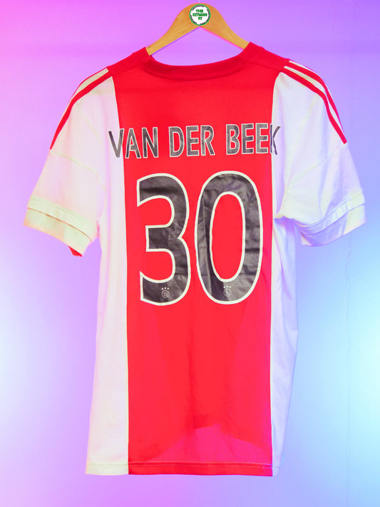 Ajax 2015/2016 Home Shirt (#30 Van der Beek) (M)
