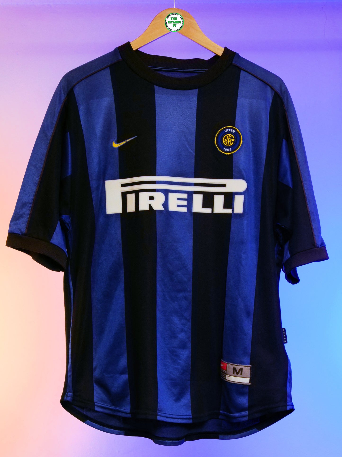 Inter Milan 1999/2000 Home Shirt (#9 Ronaldo) (M/L)