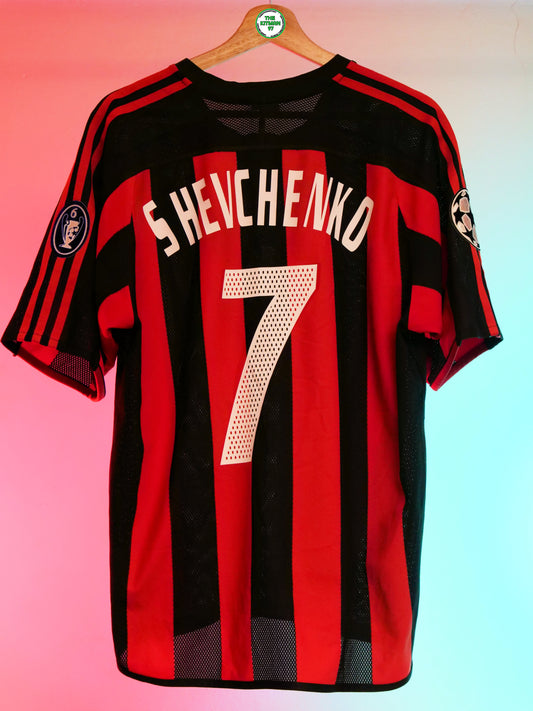 AC Milan 2003/2004 Home Shirt (#7 Shevchenko) (M)