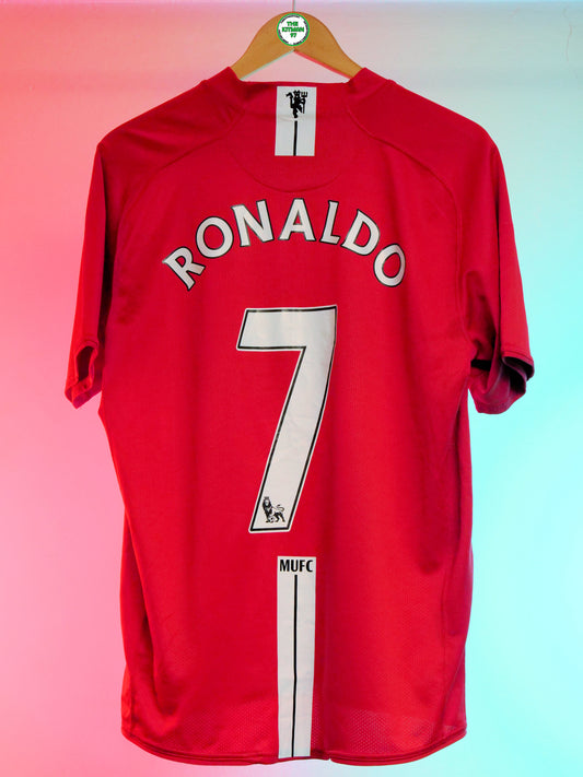 Manchester United 2007/2009 Home Shirt (#7 Ronaldo) (L)