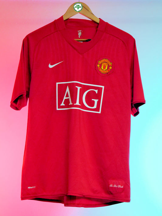 Manchester United 2007/2009 Home Shirt (#7 Ronaldo) (L)