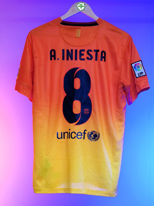 Barcelona 2012/2013 Away Shirt (#8 Iniesta) (M)