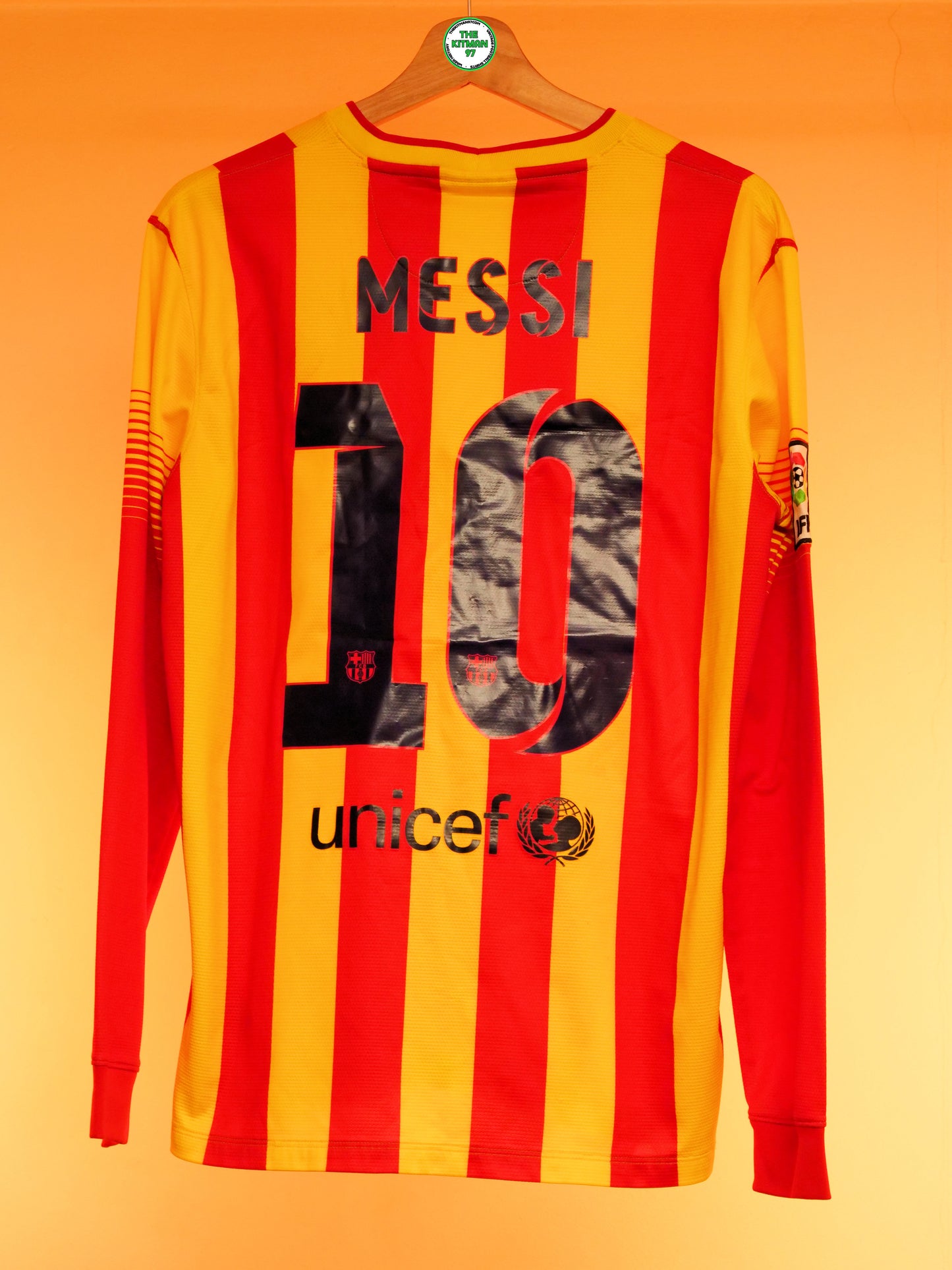 Barcelona 2014/2015 Away Shirt Longsleeve (#10 Messi) (M)