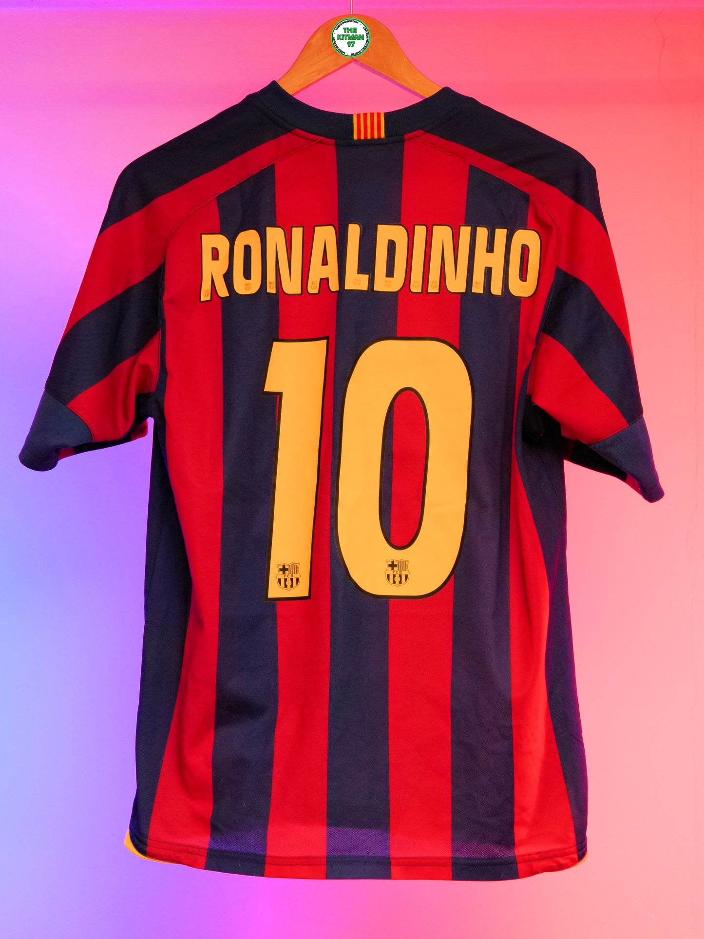 Barcelona 2005/2006 Home Shirt (#10 Ronaldinho) (S)