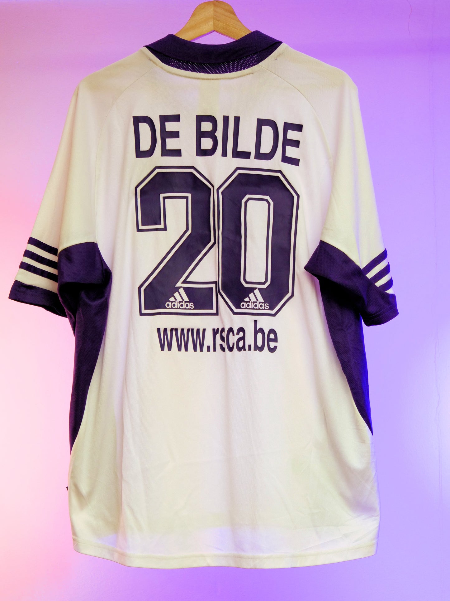 Anderlecht 2001/2002 Home Shirt (# 20 De Bilde) (XL)