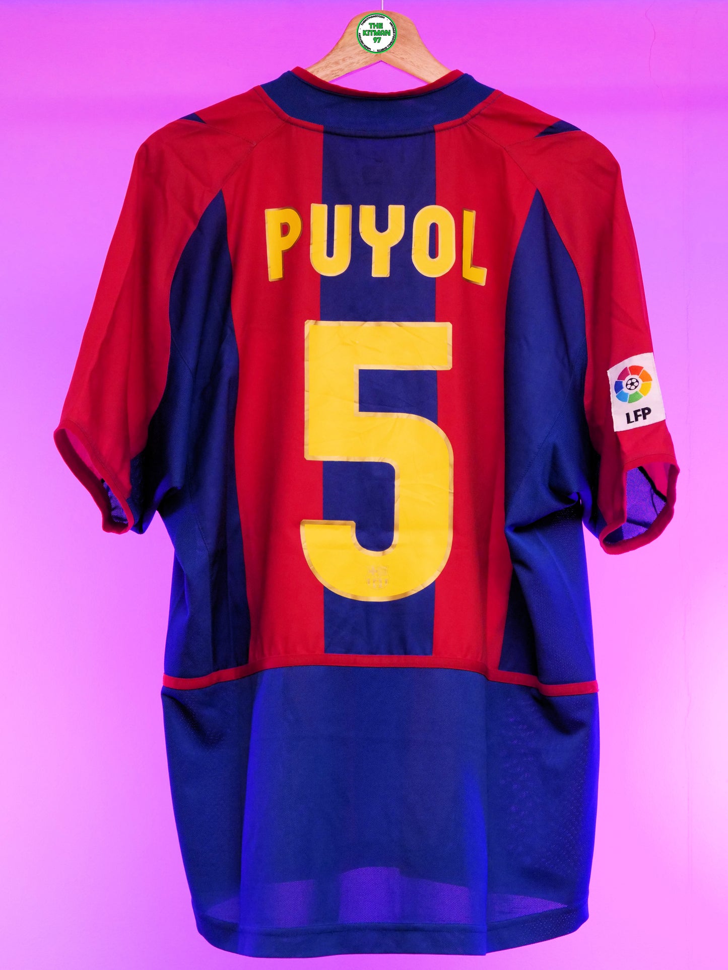 Barcelona 2002/2003 Home Shirt (#5 Puyol) (M)
