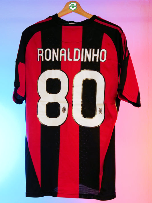 AC Milan 2010/2011 Home Shirt (#80 Ronaldinho) (M)
