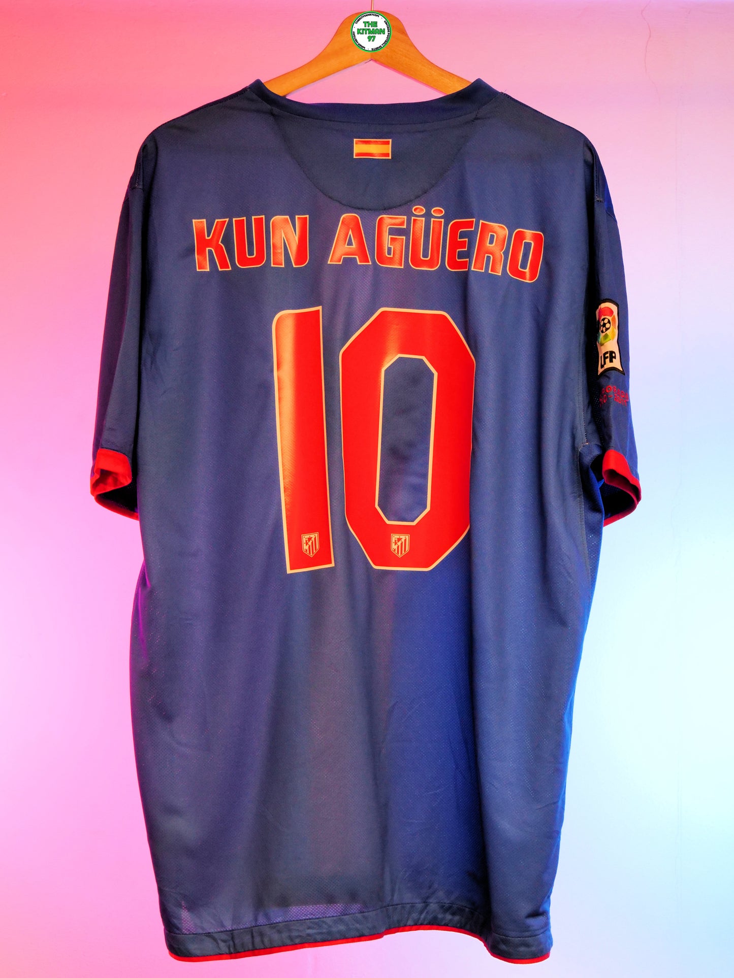 Atletico Madrid 2010/2011 Away Shirt (#10 Agüero) (XL)