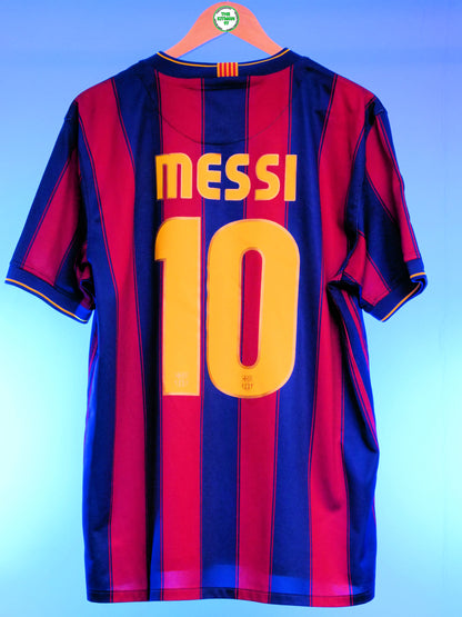 Barcelona 2009/2010 Home Shirt (#10 Messi) (L)