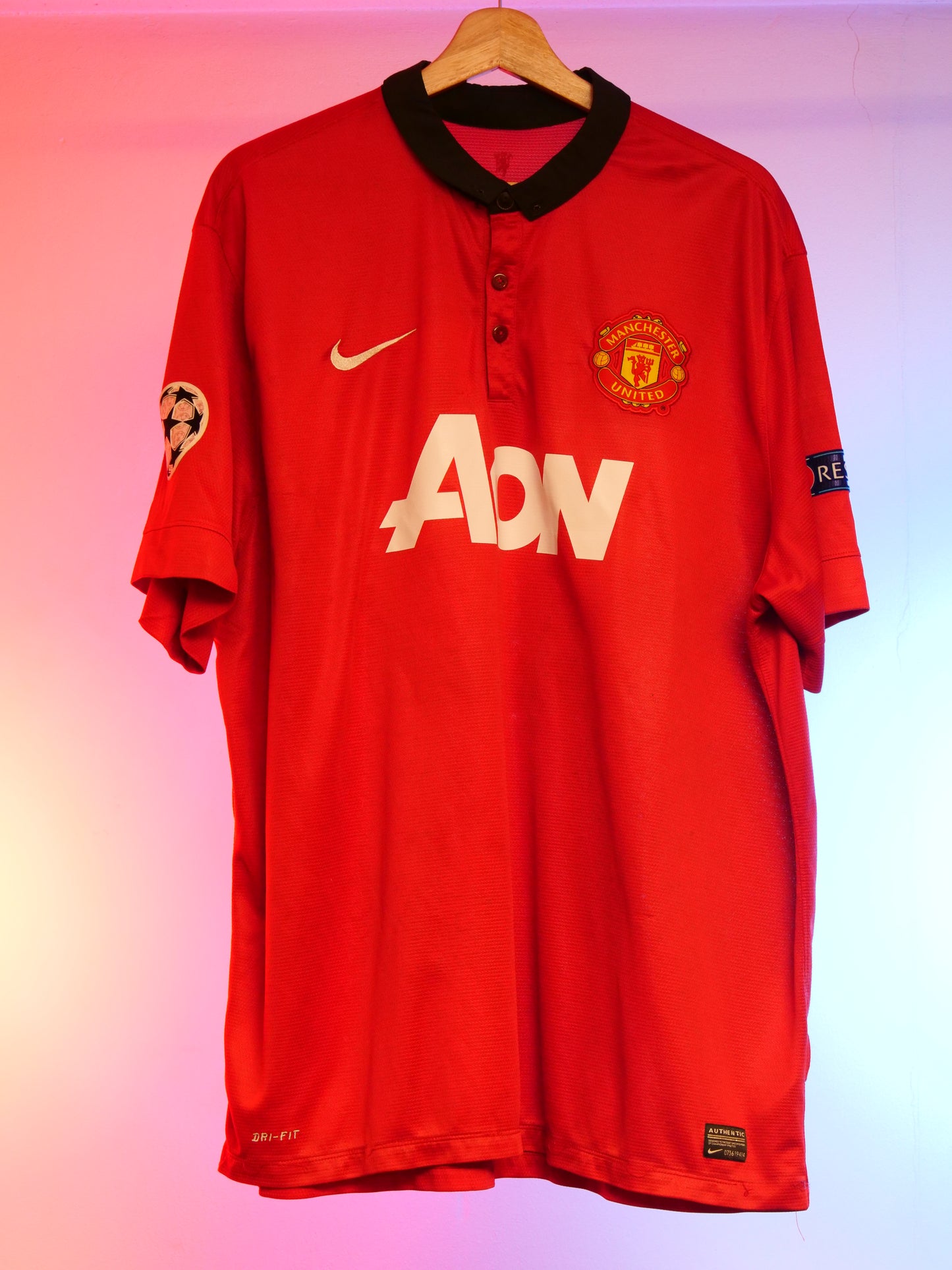 Manchester United 2013/2014 Home Shirt (#15 Vidic) (XXXL)