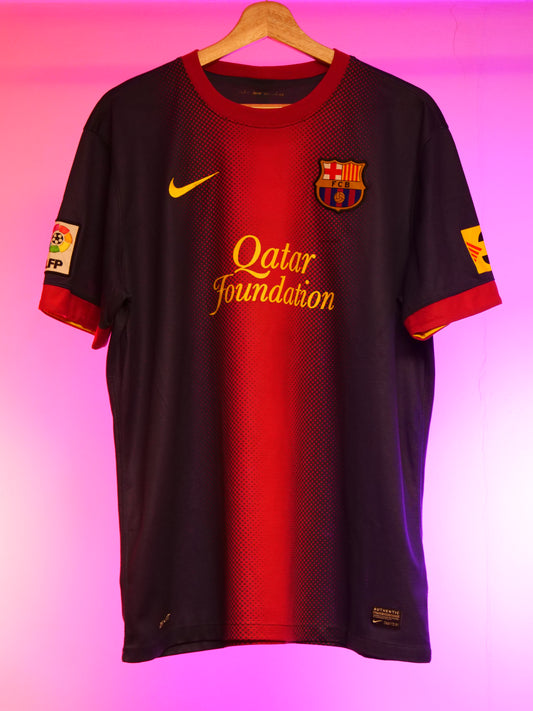 Barcelona 2012/2013 Home Shirt (#7 Villa) (L)