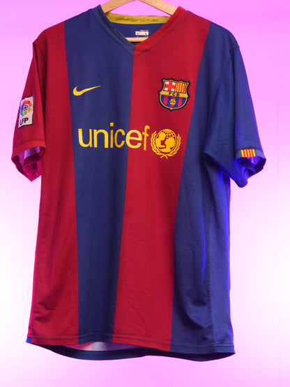Barcelona 2006/2007 Home Shirt (#19 Messi) (L)