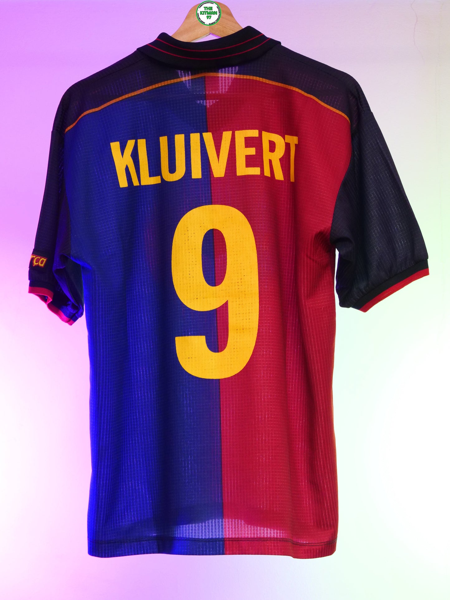 Barcelona Centenary Fan Shirt (#9 Kluivert) (L)