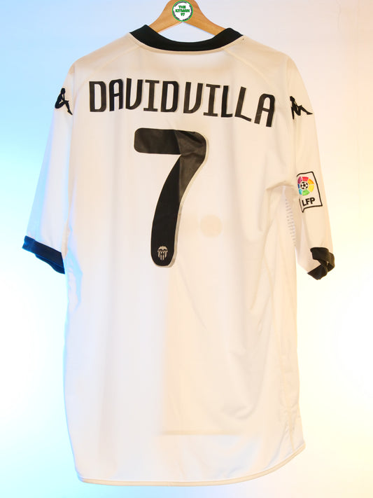 Valencia 2009/2010 Home Shirt (#7 David Villa) (XL)
