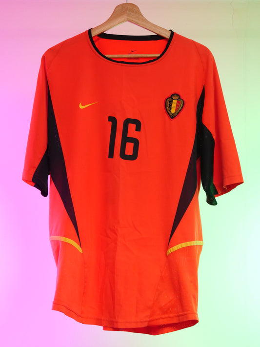 Belgium 2002/2004 Home Shirt (#16 Van Buyten) (L)