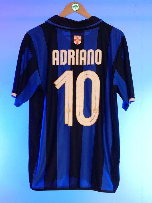 Inter Milan 2007/2008 Home Shirt (#10 Adriano) (L)