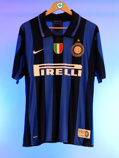 Inter Milan 2007/2008 Home Shirt (#10 Adriano) (L)