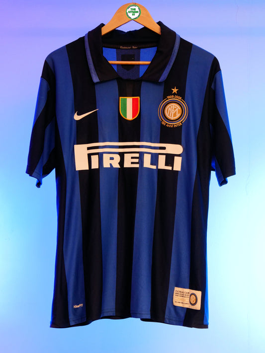Inter Milan 2007/2008 Home Shirt (#10 Adriano) (L)