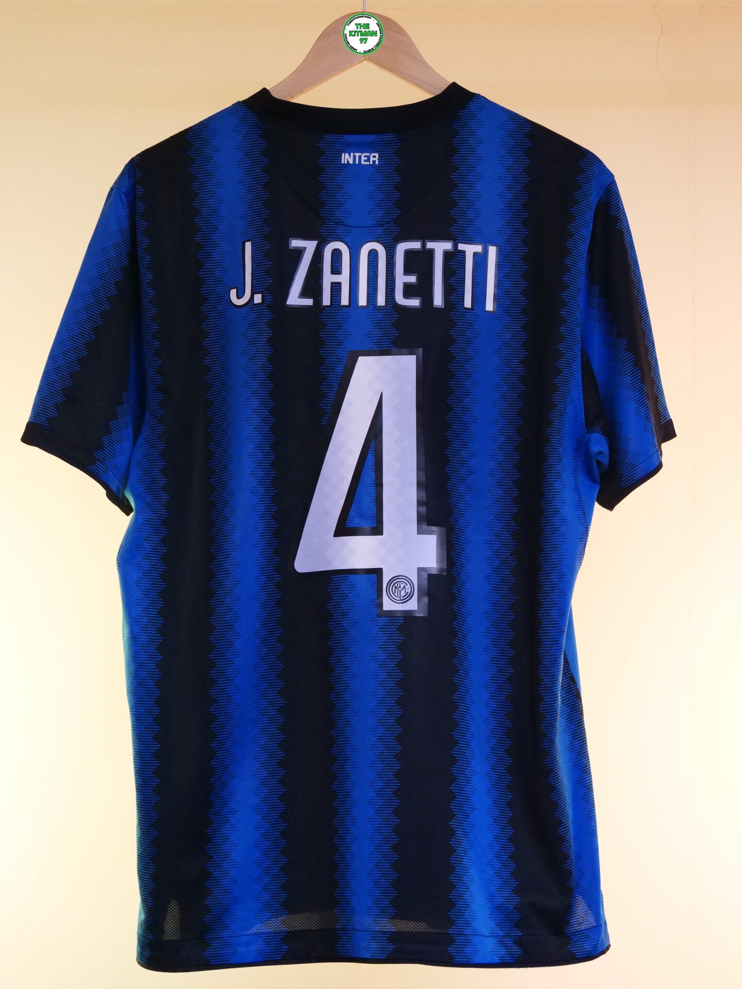 Inter Milan 2010/2011 Home Shirt (#4 Zanetti) (L)