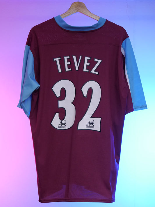 West Ham 2005/2007 Home Shirt (#32 Tevez) (XL)
