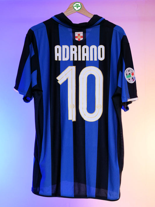 Inter Milan 2007/2008 Home Shirt (#10 Adriano) (L)