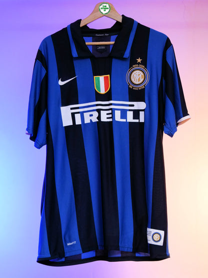 Inter Milan 2007/2008 Home Shirt (#10 Adriano) (L)