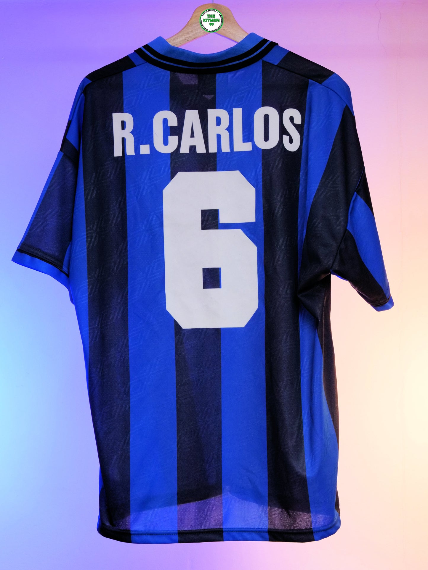 Inter Milan 1995/1996 Home Shirt (#6 Roberto Carlos) (L)