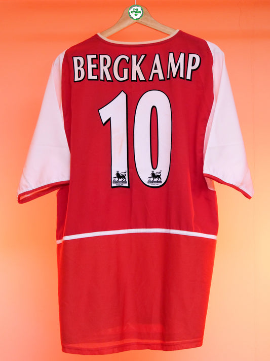Arsenal 2002/2004 Home Shirt (#10 Bergkamp) (L)