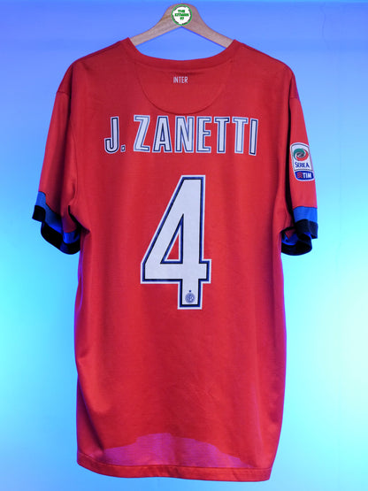 Inter Milan 2012/2013 Away Shirt (#4 Zanetti) (XL)