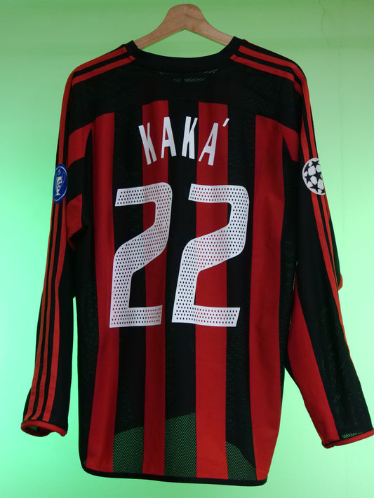 AC Milan 2003/2004 Home Shirt Longsleeve (#22 Kaka) (L/XL)