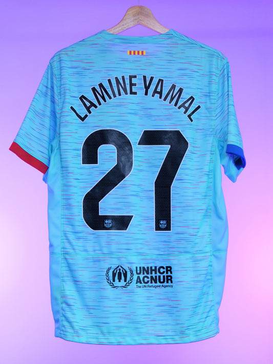 Barcelona 2023/2024 Third Shirt (#27 Lamine Yamal) (M)