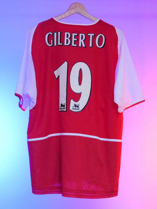 Arsenal 2002/2004 Home Shirt (#19 Gilberto) (L)