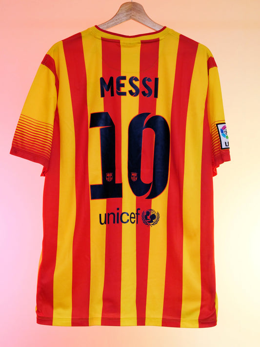 Barcelona 2013/2014 Away Shirt (#10 Messi) (XL)