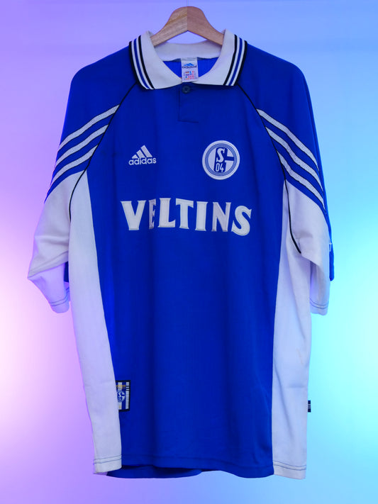 Schalke 04 1998/1999 Home Shirt (#24 Wilmots) (XL)