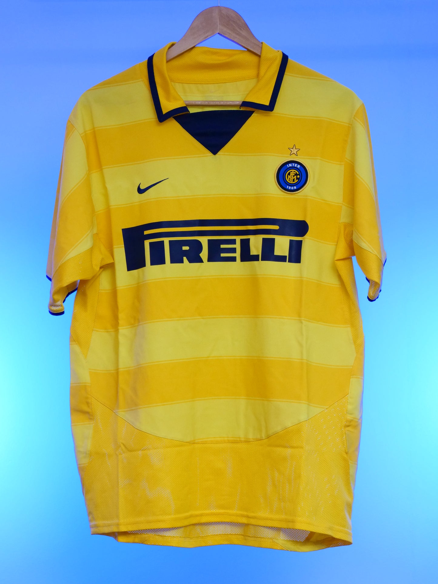 Inter Milan 2003/2004 Away Shirt (#4 Zanetti) (M)