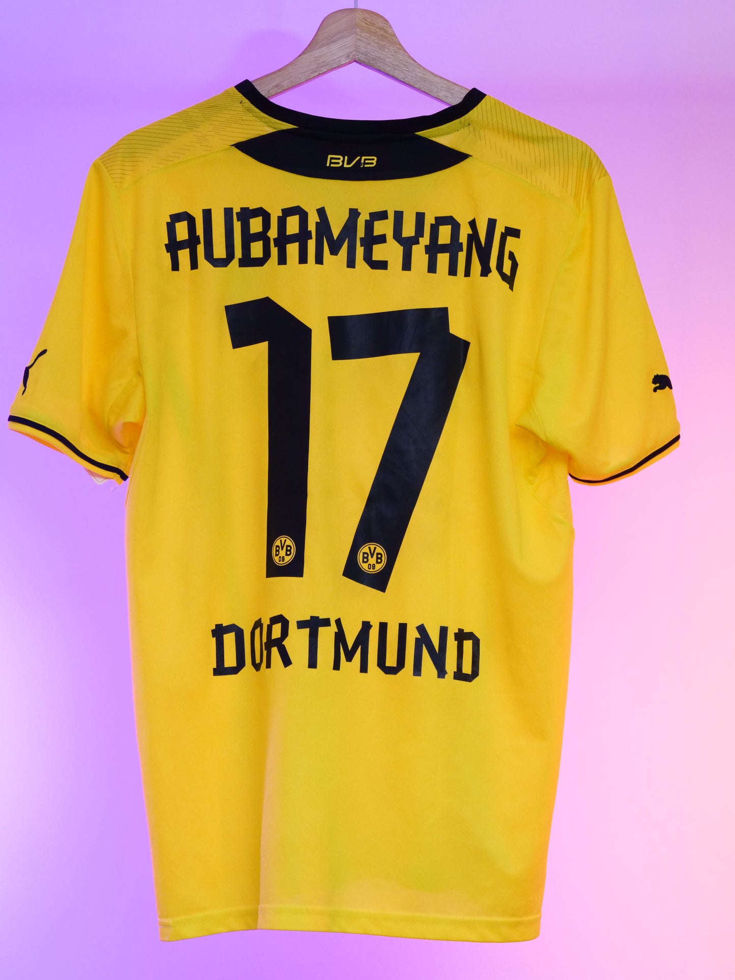Dortmund 2013/2014 Home Shirt (#17 Aubameyang) (M)