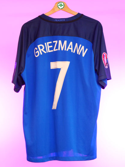 France 2016/2017 Home Shirt (#7 Griezmann) (XL)