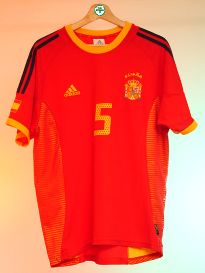 Spain 2002/2004 Home Shirt (#5 Puyol) (M)