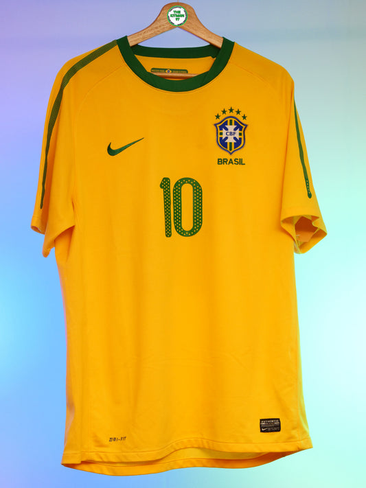 Brazil 2010 Home Shirt (#10 Kaka) (L)