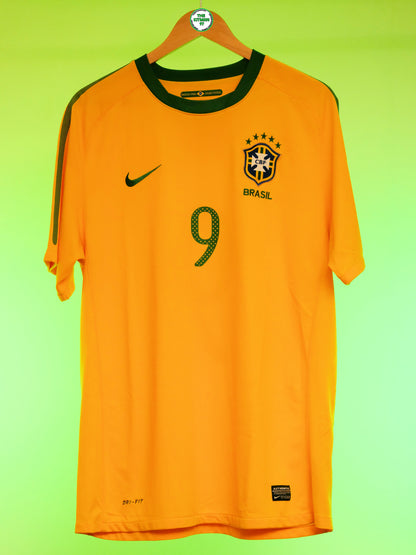 Brazil 2010 Home Shirt (#9 Fabiano) (L)