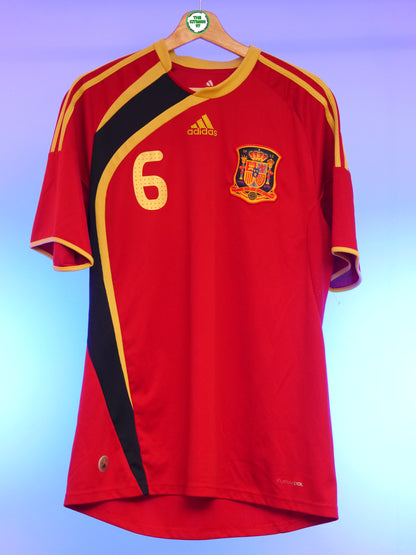 Spain 2009 Confederations Cup Home Shirt (#6 Iniesta) (L)