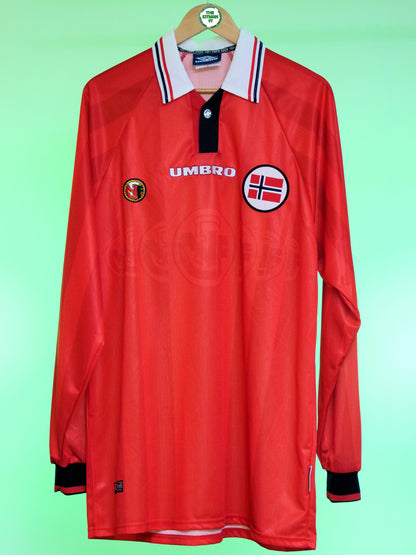 Norway 1998 Home Shirt Longsleeve (Rare) (XL)