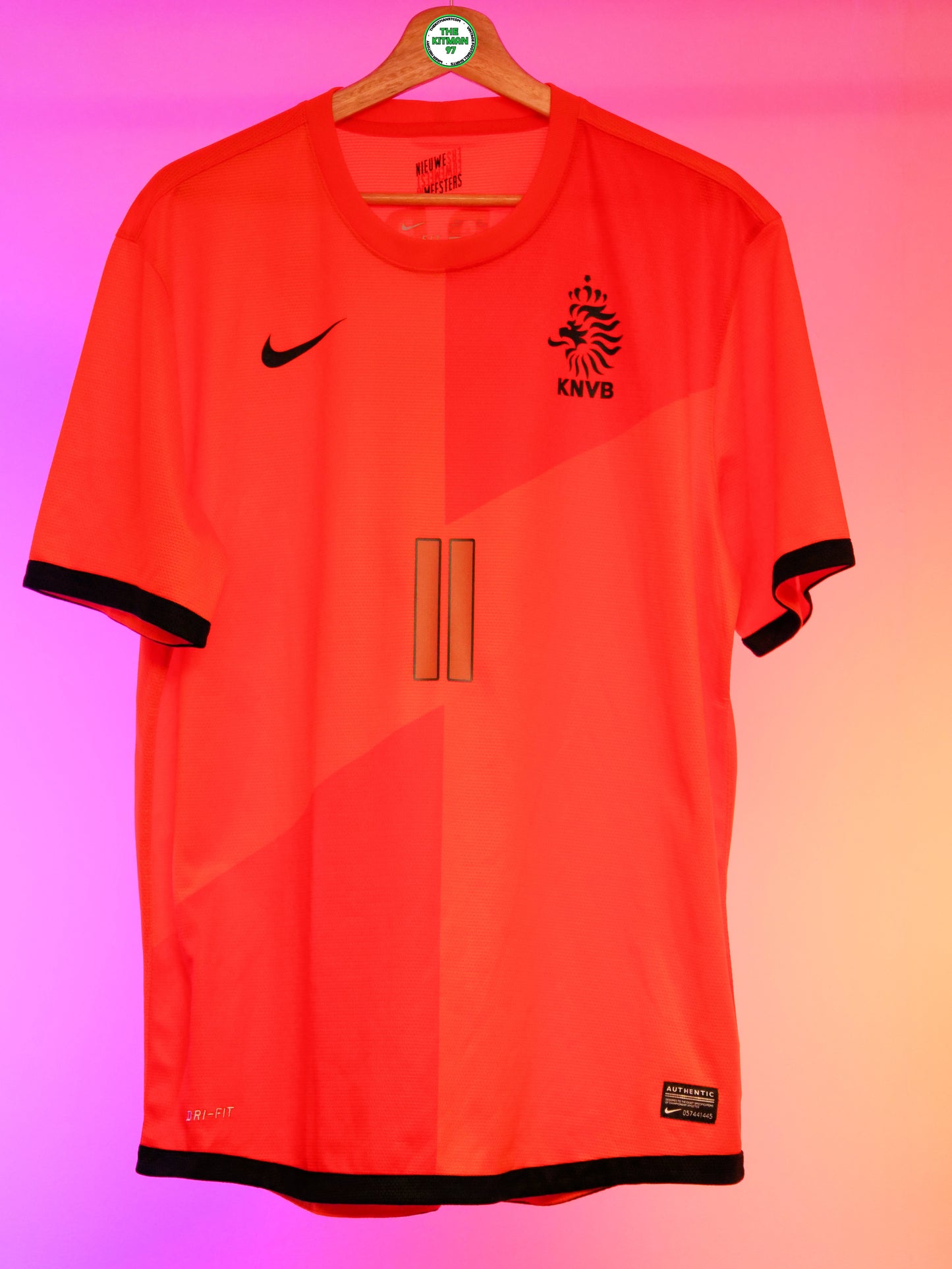 Netherlands 2012/2013 Home Shirt (#11 Robben) (L)