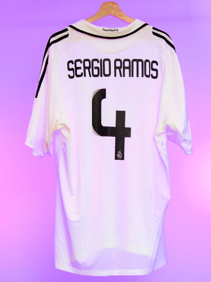 Real Madrid 2008/2009 Home Shirt (#4 Ramos) (XXL)
