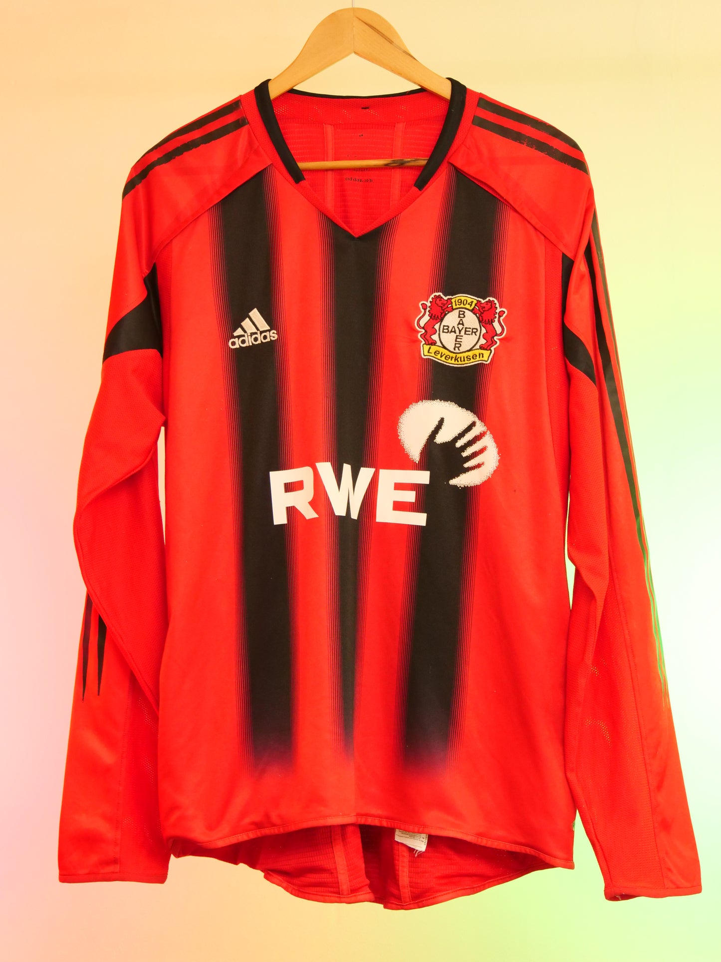 Leverkusen 2004/2005 Home Shirt Longsleeve (#9 Berbatov) (L)