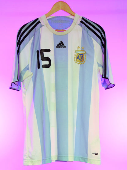 Argentina 2007/2009 Home Shirt (#15 Messi) (M)